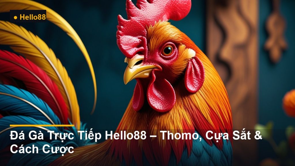 hình minh họa gà trống cách điệu - Đá Gà Trực Tiếp Hello88 – Thomo, Cựa Sắt & Cách Cược