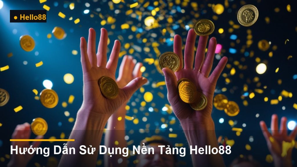 ăn mừng chiến thắng với xu vàng - Hướng Dẫn Sử Dụng Nền Tảng Hello88